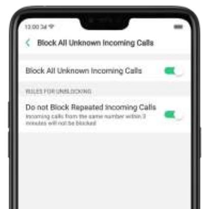 OPPO Find X - 5,2. Bloquer les appels - 2