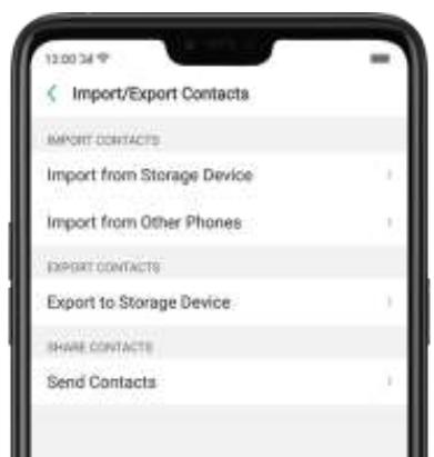 OPPO Find X - 6,5. Gérer les contacts - 2