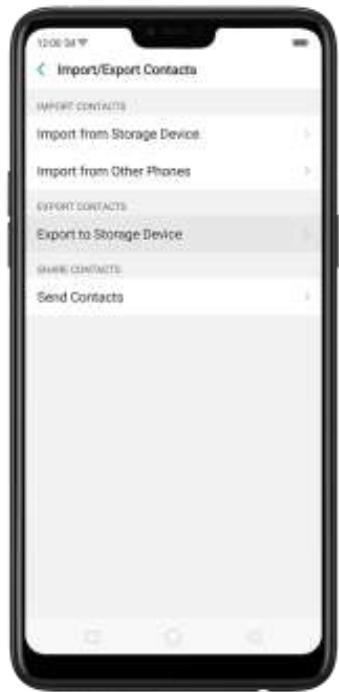 OPPO Find X - 6,3. Importer et exporter les contacts - 3