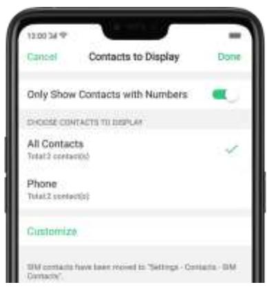 OPPO Find X - 6,5. Gérer les contacts - 3