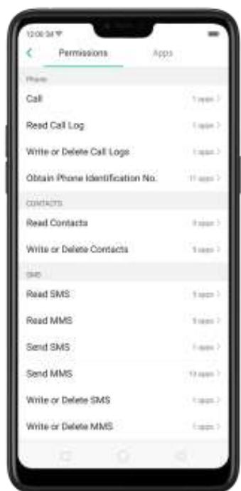 OPPO Find X - 7,3. Autorisation de confidentialité - 2