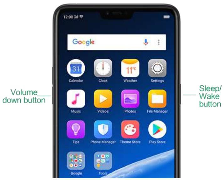 OPPO Find X - Combinaisons de touches - 1