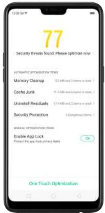 OPPO Find X - 7,1. Scanner et optimiser le téléphone - 2