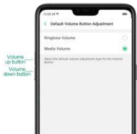 OPPO Find X - Réglage du bouton volume par défaut - 2