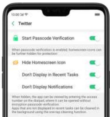 OPPO Find X - 11,5. Masquer l'icône de l'écran d'accueil - 4