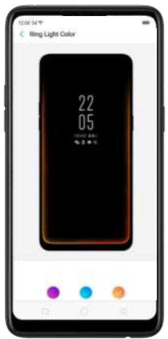 OPPO Find X - Effet lumineux panoramique incurvé - 4