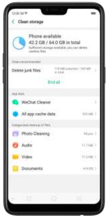 OPPO Find X - 7,2. Effacer le stockage - 1