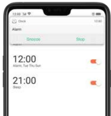 OPPO Find X - 8,1. Régler les alarmes - 2