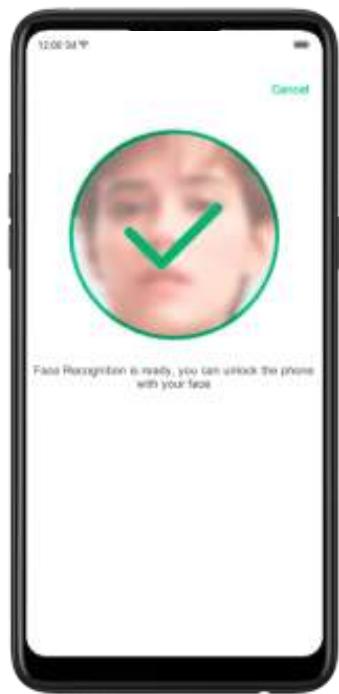 OPPO Find X - Enregistrer la reconnaissance faciale - 3