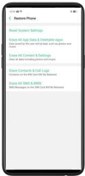 OPPO Find X - Réinitialiser les paramètres système - 1