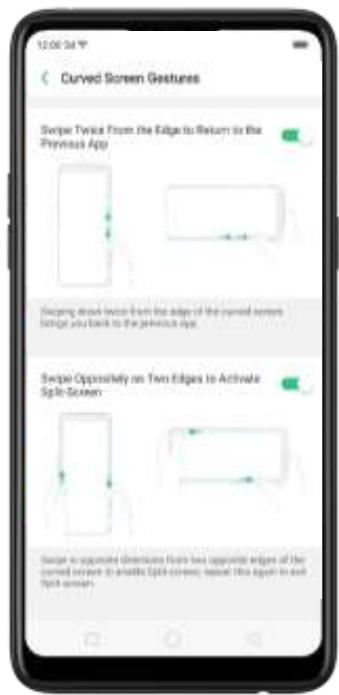 OPPO Find X - Gestes sur l'écran incurvé - 1