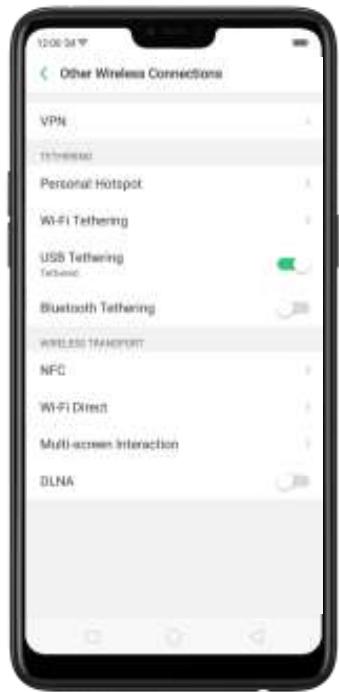 OPPO Find X - Utiliser la fonction modem de votre téléphone - 6