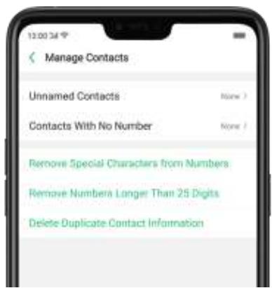 OPPO Find X - 6,5. Gérer les contacts - 4