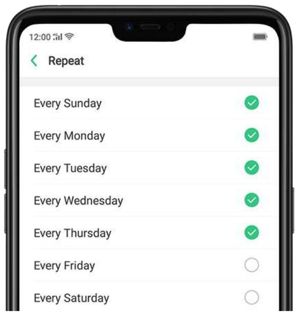 OPPO Find X - Préréglage de l'heure on/off de l'appareil - 4