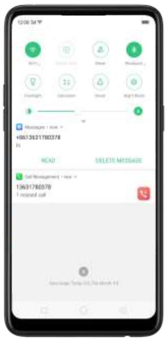 OPPO Find X - Notifications - 2
