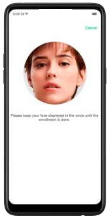 OPPO Find X - Enregistrer la reconnaissance faciale - 2