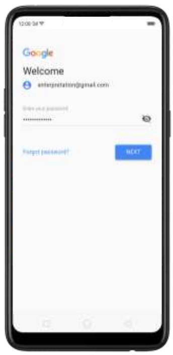 OPPO Find X - Compte google - 2