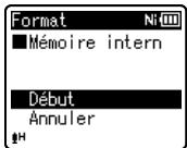 OLYMPUS WS 811 - Sélectionnez [format] dans le menu en [menu système]. - 2