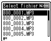 OLYMPUS WS 811 - Réorganisation des fichiers - 2