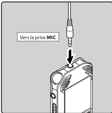 OLYMPUS WS 811 - Enregistrement avec un microphone externe : - 1