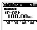 OLYMPUS WS 811 - Quand [FM radio]* est sélectionné : - 1