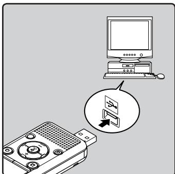 OLYMPUS WS 811 - Connecter l'enregistreur à votre ordinateur - 2