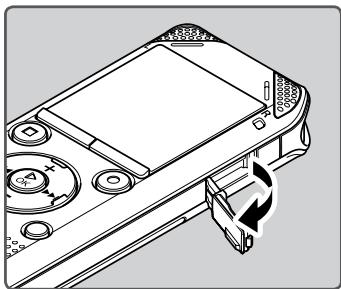 OLYMPUS WS 811 - Insertion d'une carte microsd - 1