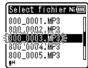 OLYMPUS WS 811 - Réorganisation des fichiers - 3