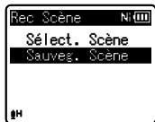 OLYMPUS WS 811 - Sélectionnez [sélect. scène] ou [sauveg. scène]. - 1