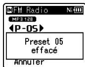 OLYMPUS WS 811 - Suppression d'une station de radio - 2