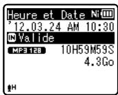 OLYMPUS WS 811 - Modifier l'heure et la date - 1
