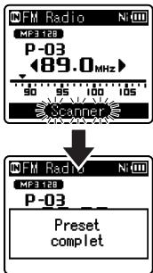OLYMPUS WS 811 - Présélection automatique de stations de radio [auto-preset] - 6