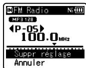 OLYMPUS WS 811 - Suppression d'une station de radio - 1