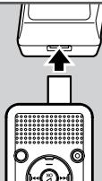 OLYMPUS WS 811 - Raccordez l'enregistreur au port USB de l'adaptateur secteur. - 1