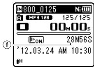 OLYMPUS WS 811 - Appuyez sur la touche STOP () pour arrêter l'enregistrement. - 1