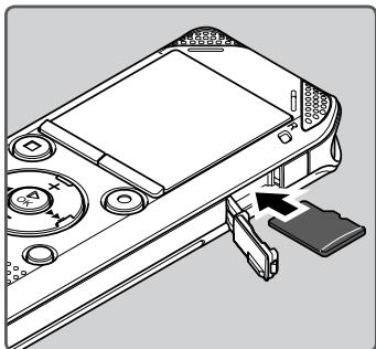 OLYMPUS WS 811 - Insertion d'une carte microsd - 2