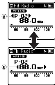OLYMPUS WS 811 - Mode de rappel de présélection: - 1