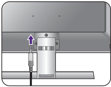 BENO RL2755HM - Connectez le câble audio (pour les modèles avec haut-parleurs). - 2