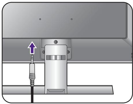 BENO RL2755HM - Connectez le câble audio (pour les modèles avec haut-parleurs). - 1
