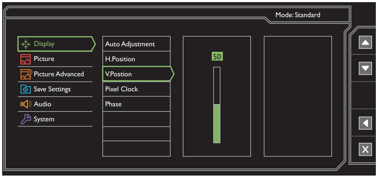 BENO RL2755HM - Menu d'affichage - 1