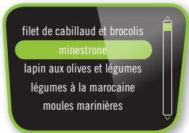 MOULINEX YY5118 - MENU favoris : - 7