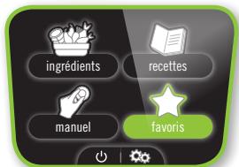 MOULINEX YY5118 - MENU favoris - 1