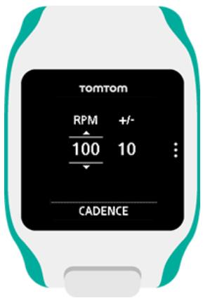 TOMTOM GPS MULTISPORT GRIS - Définir une zone pour la vitesse et la cadence - 1