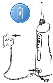 THOMSON TH3HYDROWATERPIKHYDROPULSEURWATERFLOSSERIRRIGADORIRRIGADORPy - CHARGING THE APPLIANCE - 1