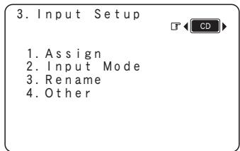 DENON AVR 2308 BKE2 - Changement de la source d'entrée dans configuration de l'entrée - 1