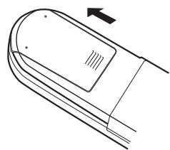 DENON AVR 2308 BKE2 - Insertion des piles - 1