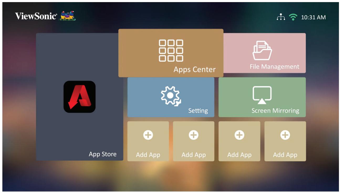 VIEWSONIC M2 - Centre d'applications - 1