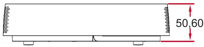 VIEWSONIC M2 - Dimensions du projecteur - 2