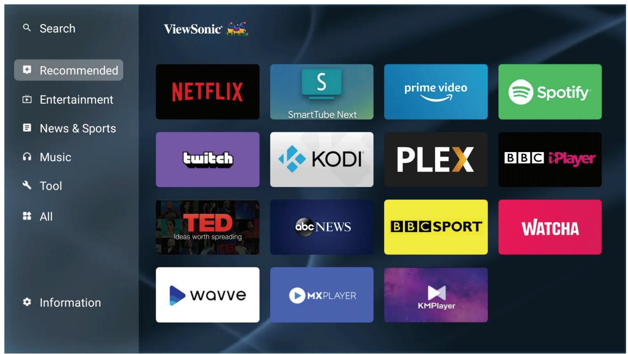 VIEWSONIC M2 - Utilisation des menus - 2