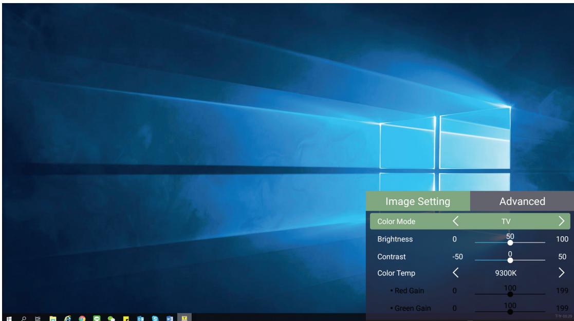 VIEWSONIC M2 - Menu advanced (avancé) - 1